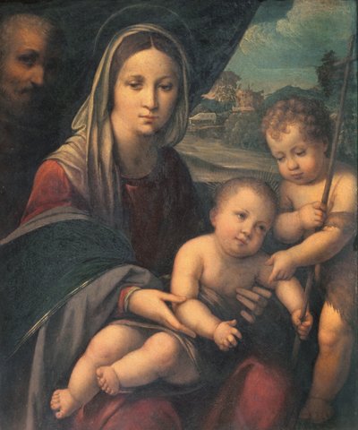 Madonna mit Kind und dem jungen Johannes dem Täufer von Niccolò Pisano